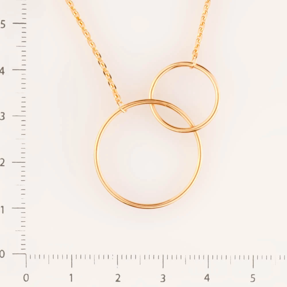 Колье из красного золота 585 пробы