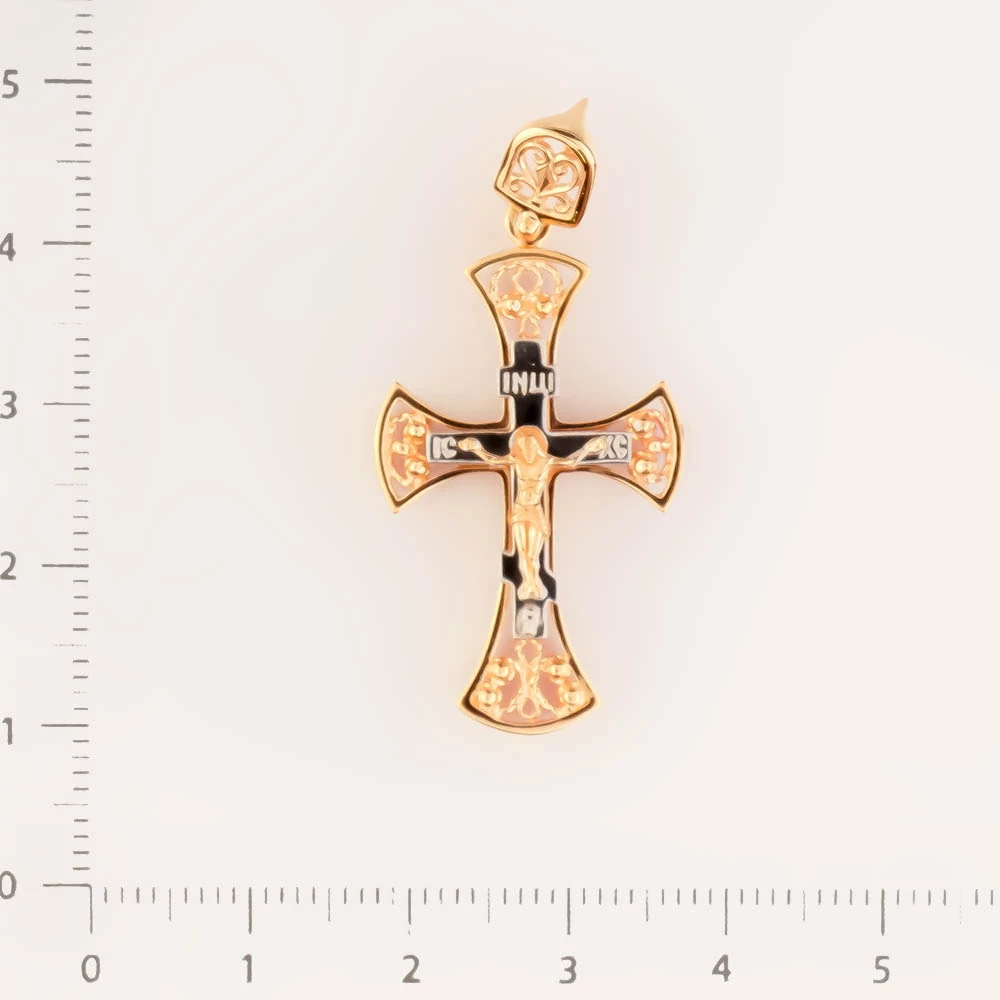 Подвес из красного золота 585 пробы