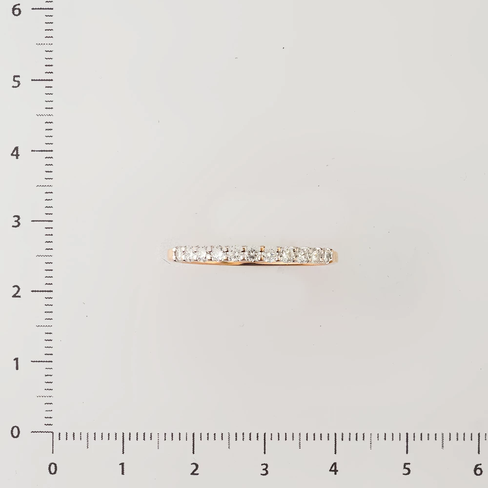 Кольцо с бриллиантом из красного золота 585 пробы