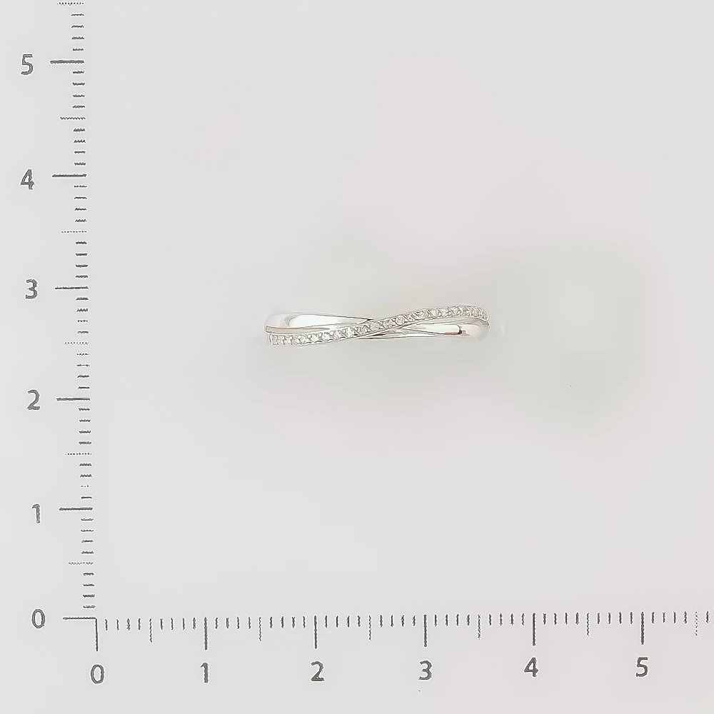 Кольцо с бриллиантом из белого золота 585 пробы