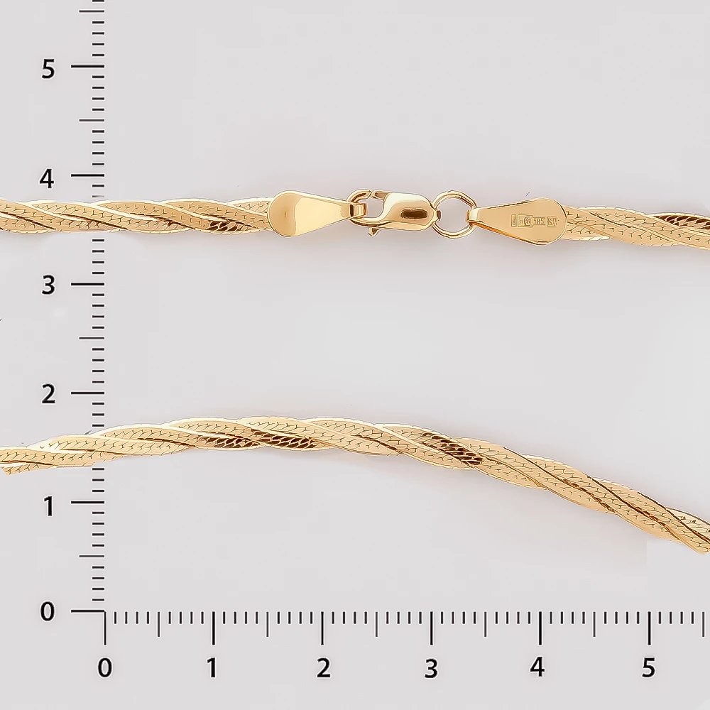 Цепь из красного золота 585 пробы