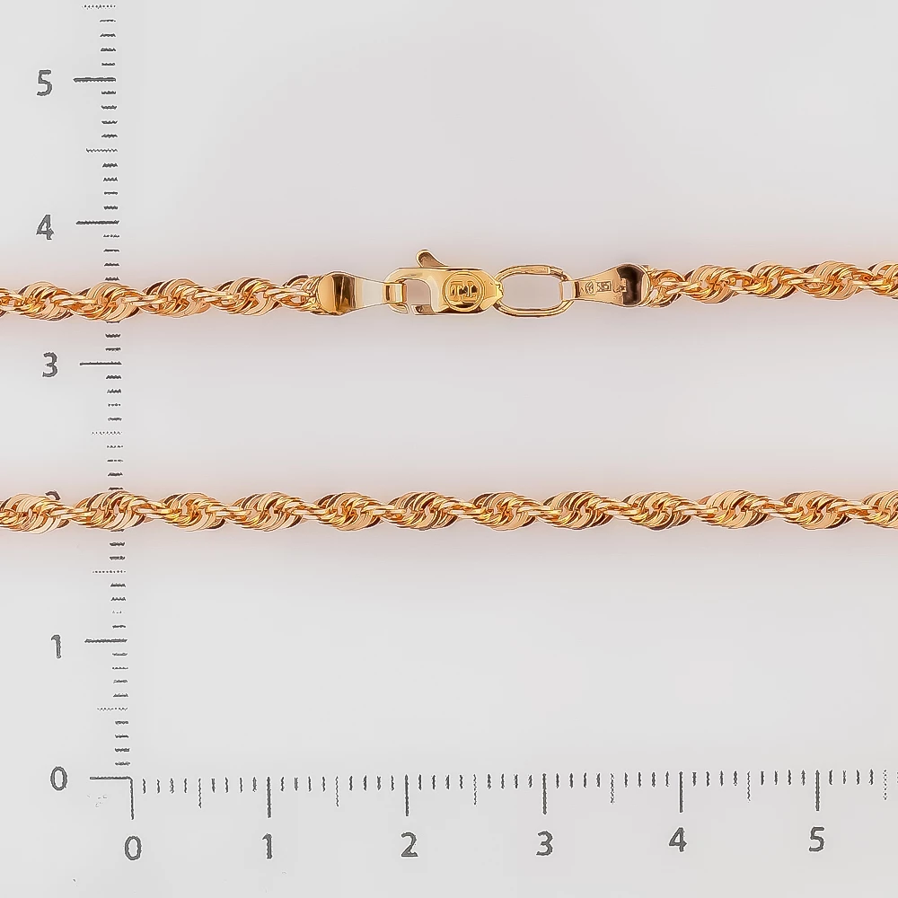 Цепь из красного золота 585 пробы