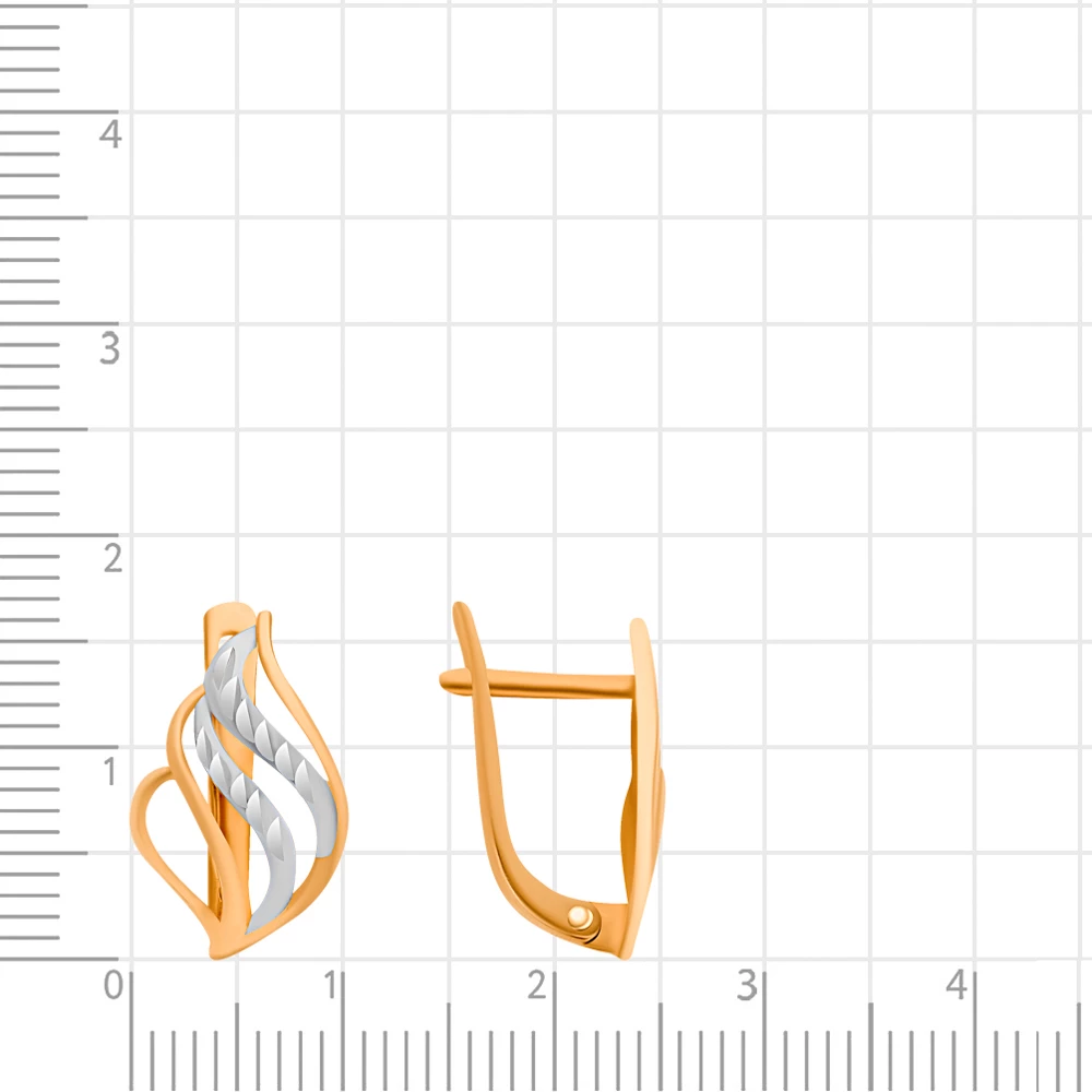 Серьги из красного золота 375 пробы 2
