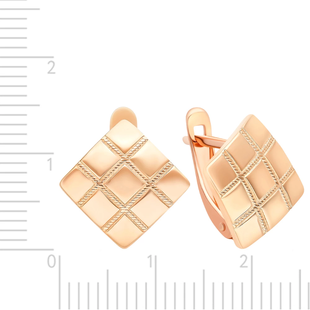 Серьги из красного золота 375 пробы 2