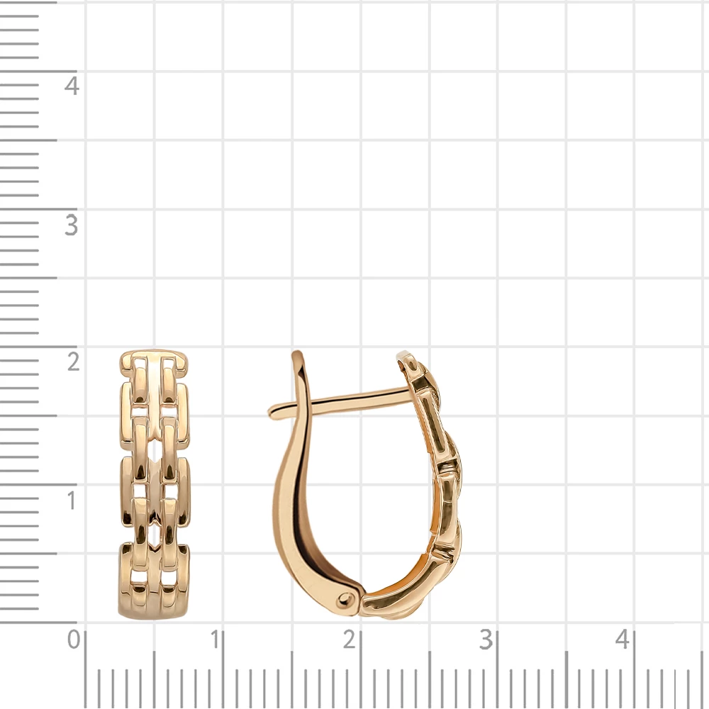 Серьги из красного золота 375 пробы 2