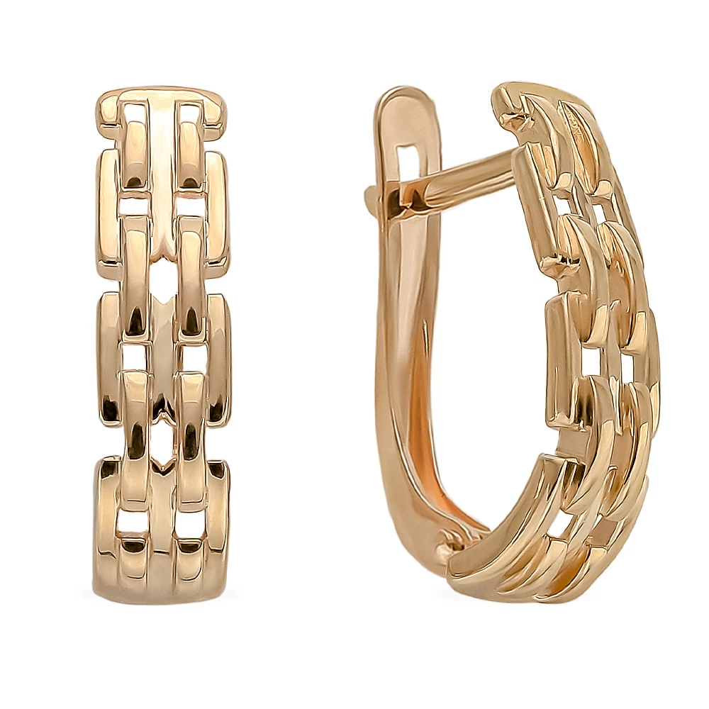Серьги из красного золота 375 пробы 1
