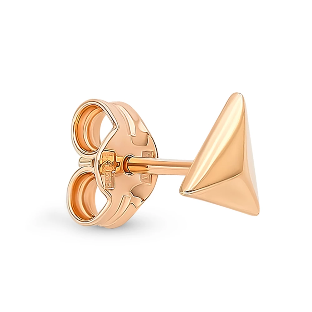 Серьга из красного золота 375 пробы 2