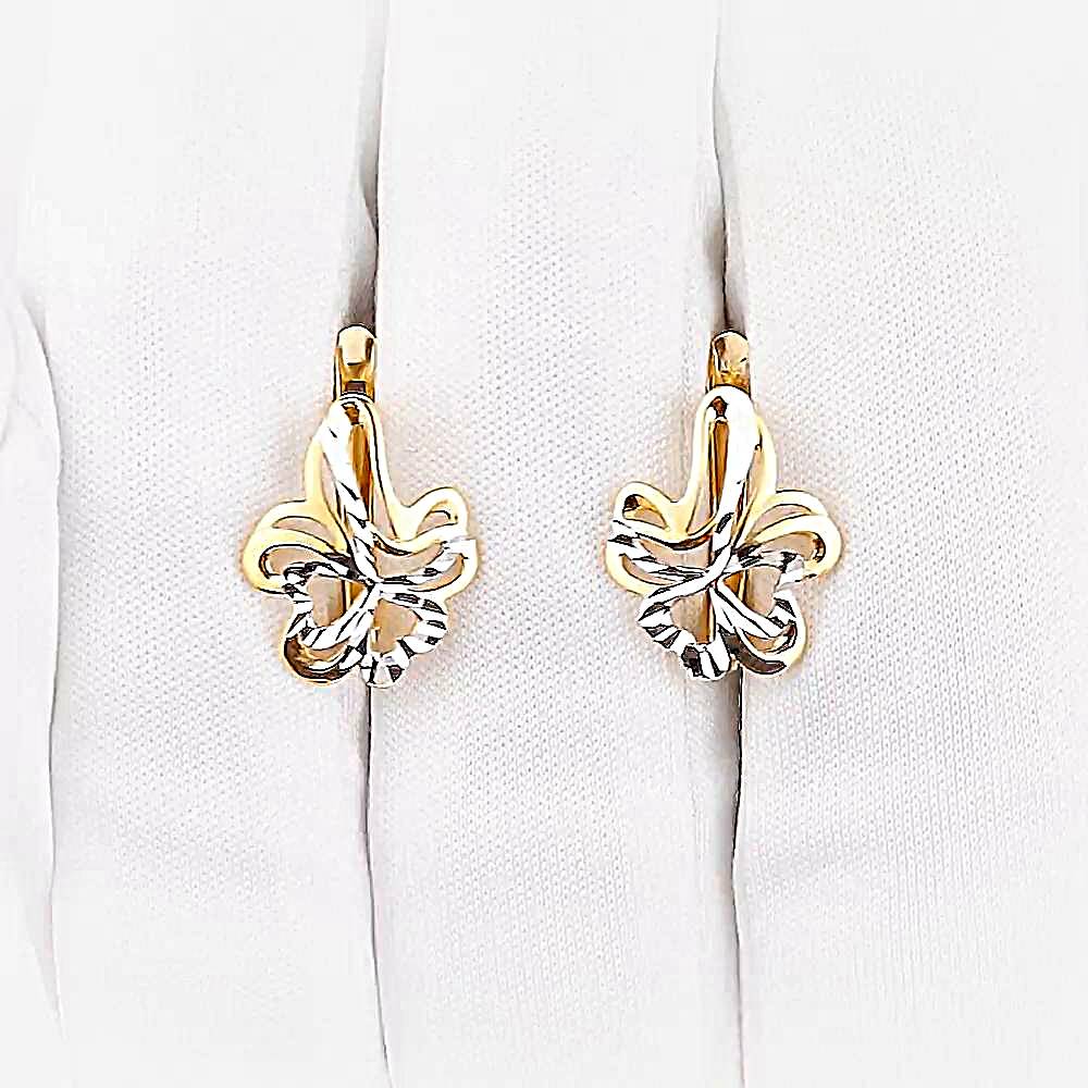 Серьги из красного золота 375 пробы 1