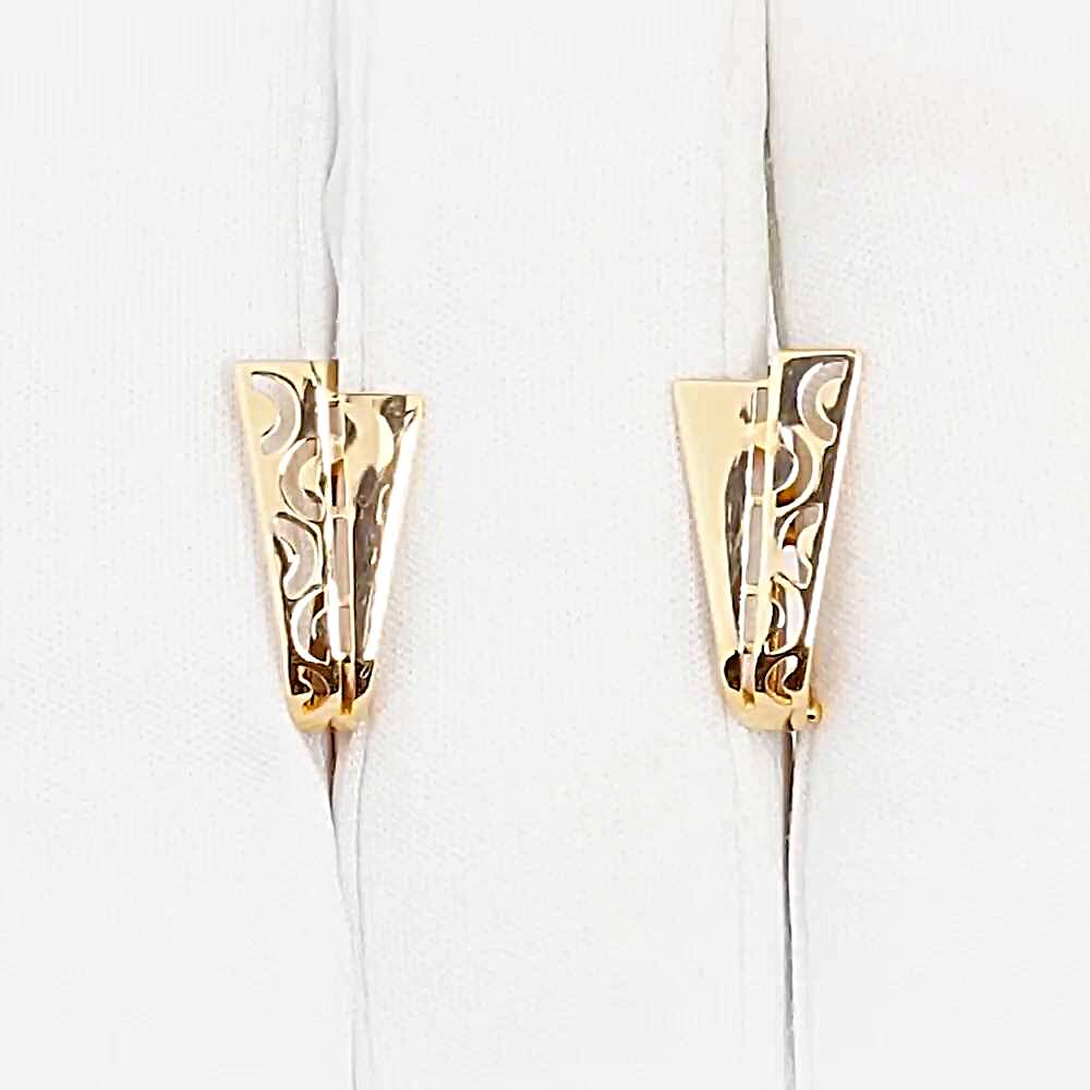 Серьги из красного золота 585 пробы 1