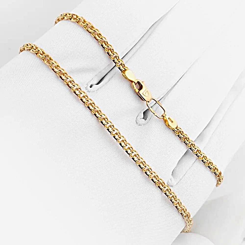 Цепь бисмарк из красного золота 375 пробы 1