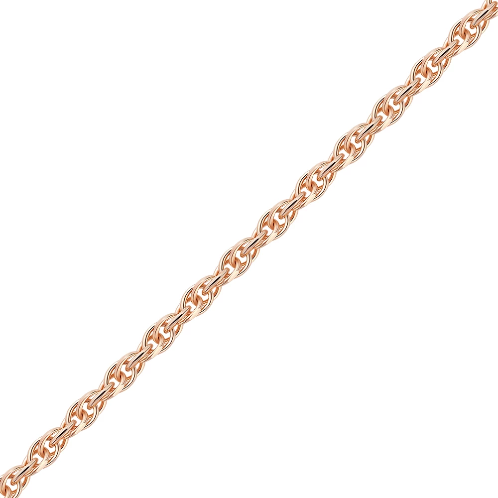 Цепь корда из красного золота 375 пробы 1