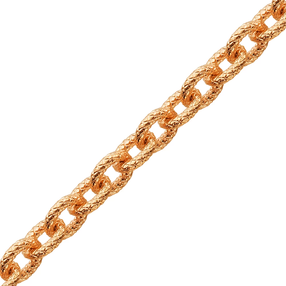 Цепь ролло из красного золота 585 пробы 1