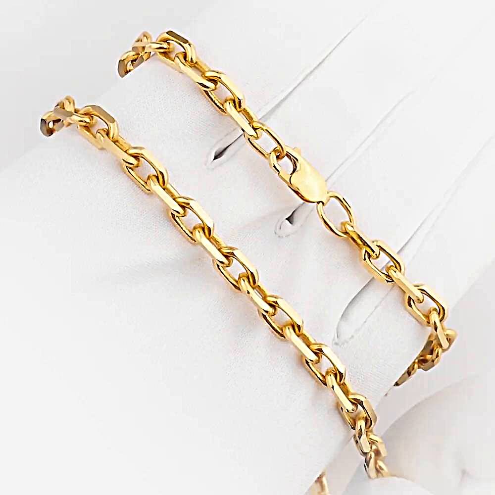 Цепь якорь из красного золота 585 пробы 1