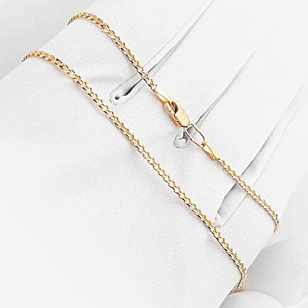 Цепь панцирь из красного золота 585 пробы 1