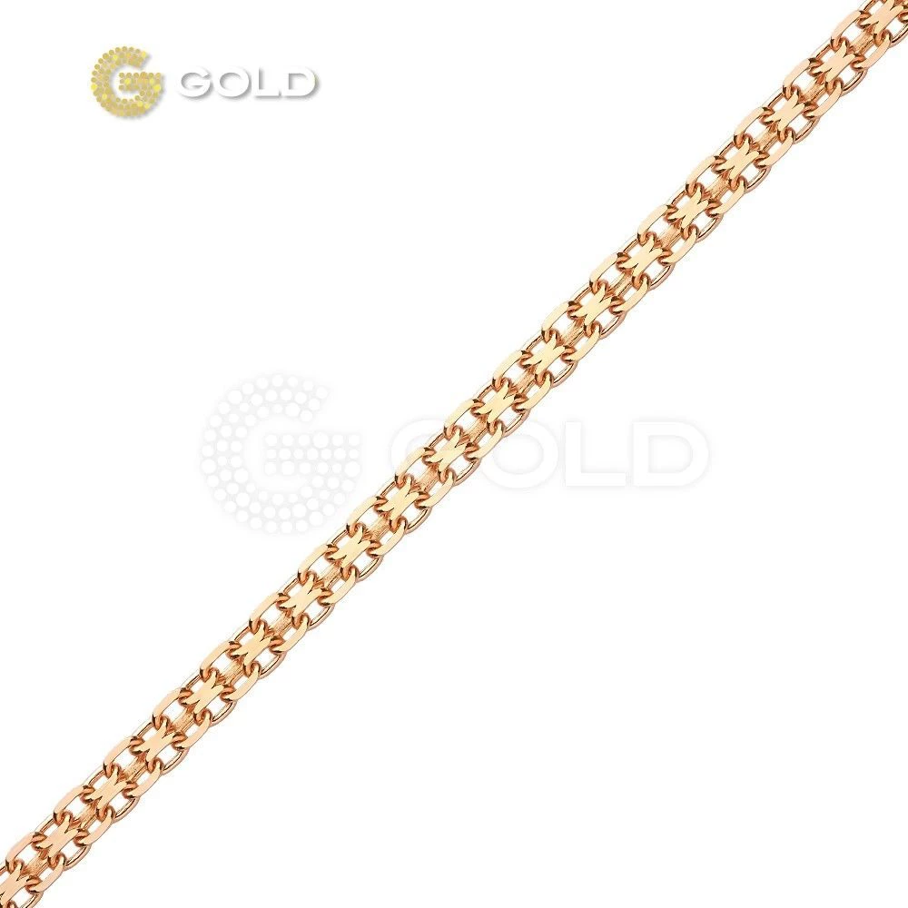 Цепь дорожка 2 из красного золота 585 пробы 2