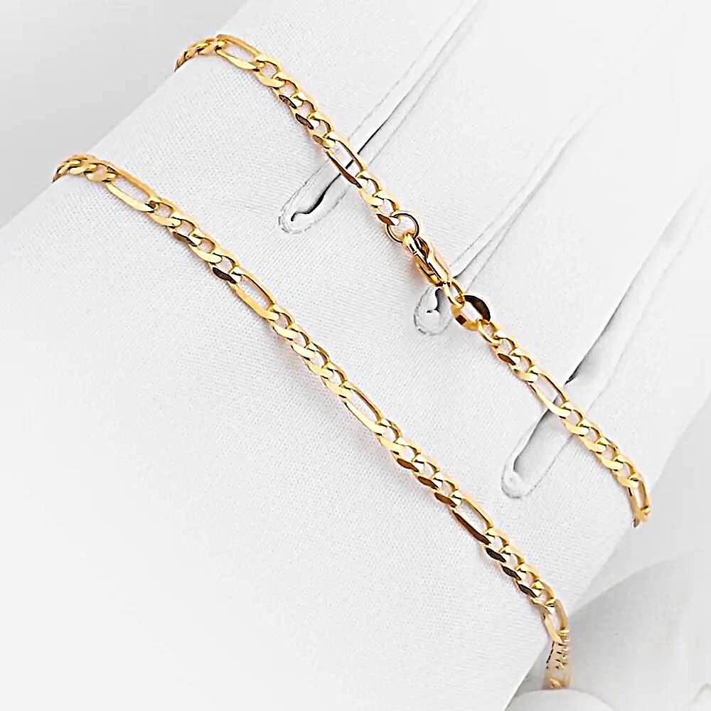 Золотая цепь, плетение фигаро 1