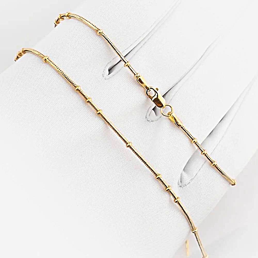 Золотая цепь, плетение тондо 1