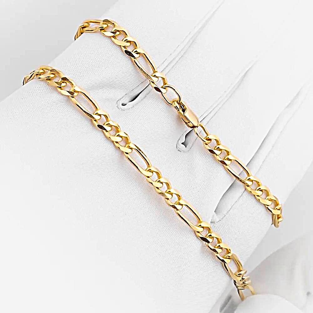 Золотая цепь, плетение фигаро 1