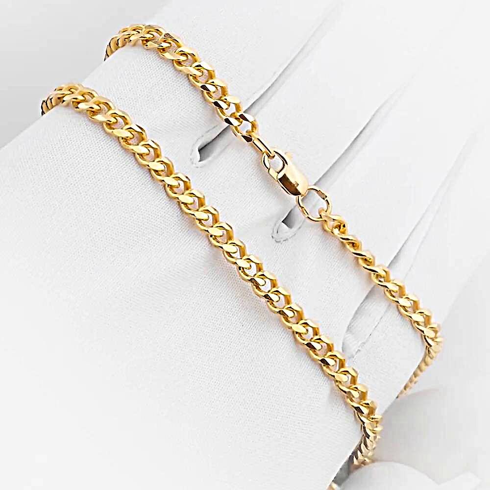 Цепь панцирь из красного золота 585 пробы 1