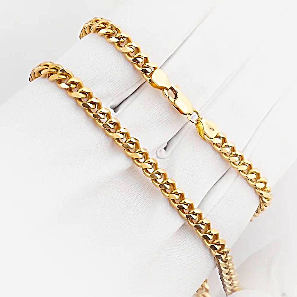 Цепь панцирь из красного золота 585 пробы 1