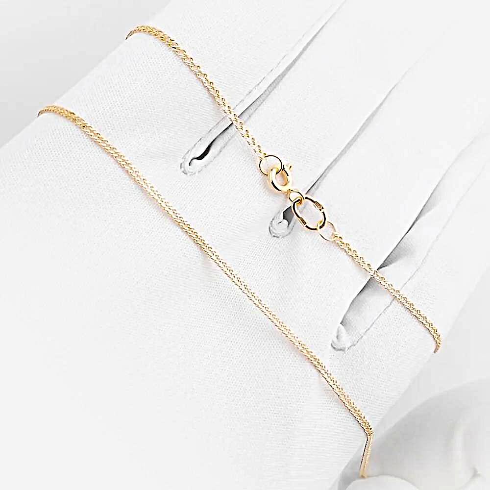 Цепь ромб двойной из красного золота 585 пробы 1