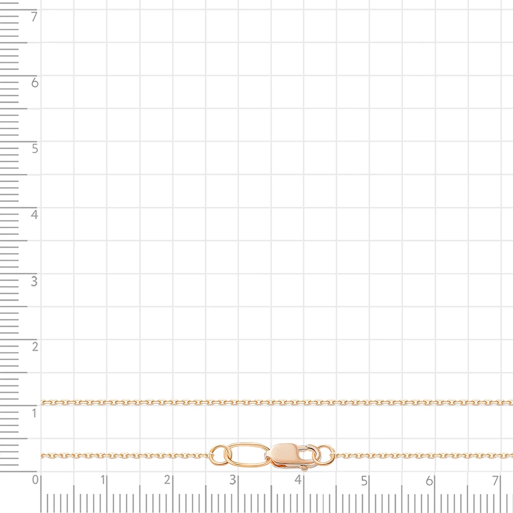 Цепь якорь из красного золота 375 пробы 4