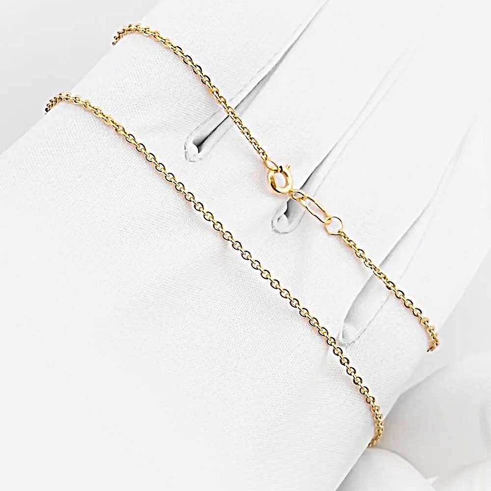 Цепь якорь бриль из красного золота 585 пробы 1