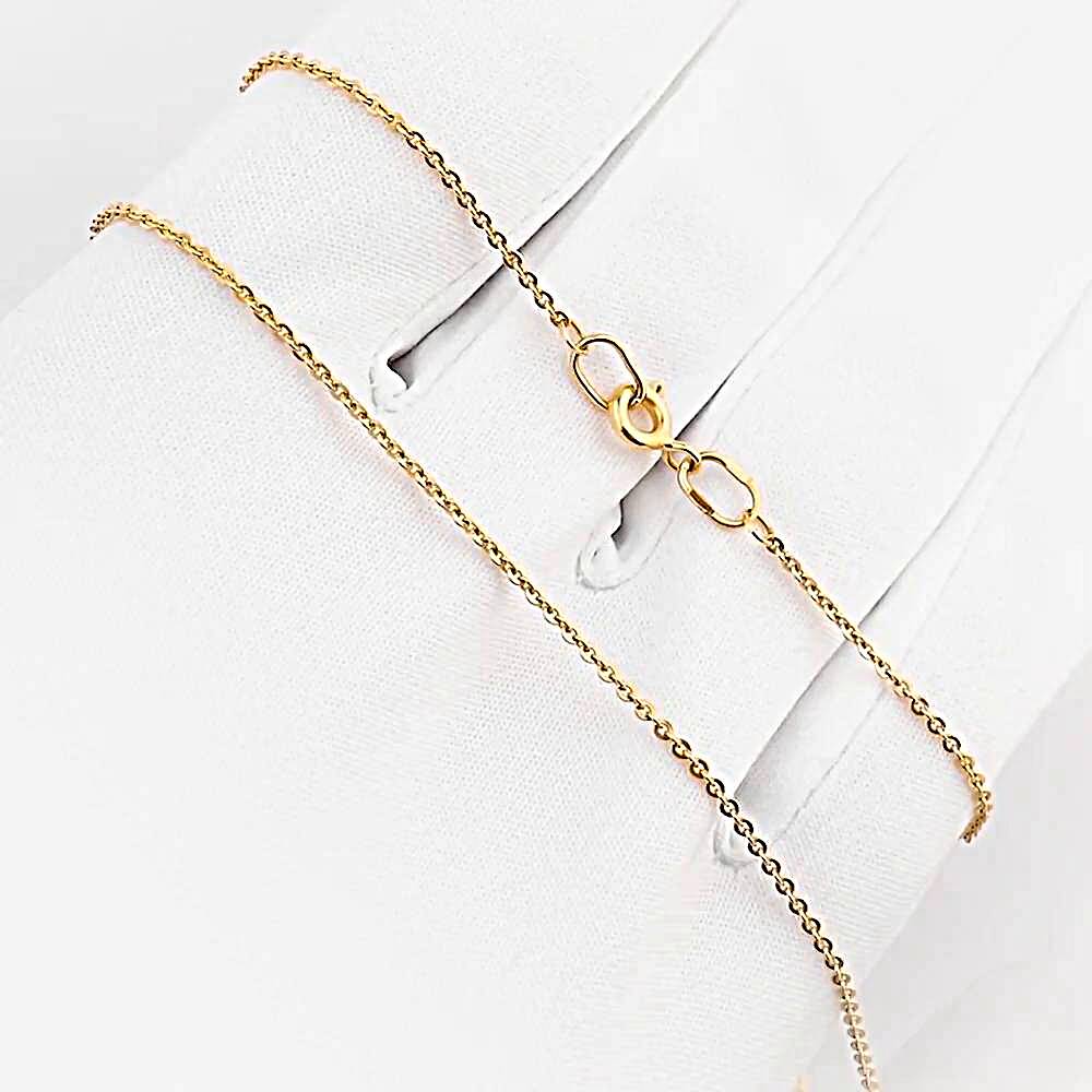 Цепь якорь бриль из красного золота 585 пробы 1