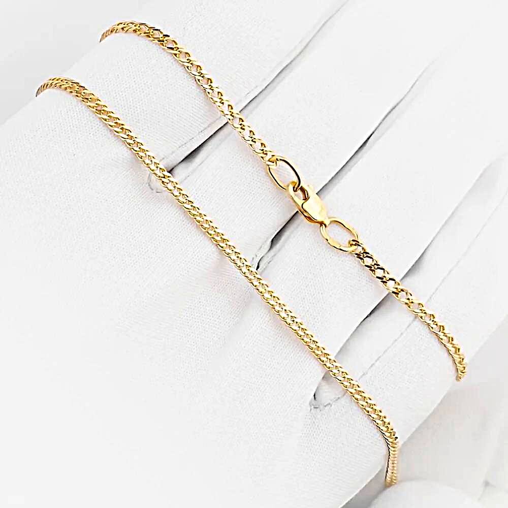 Цепь ромб двойной из красного золота 585 пробы 1