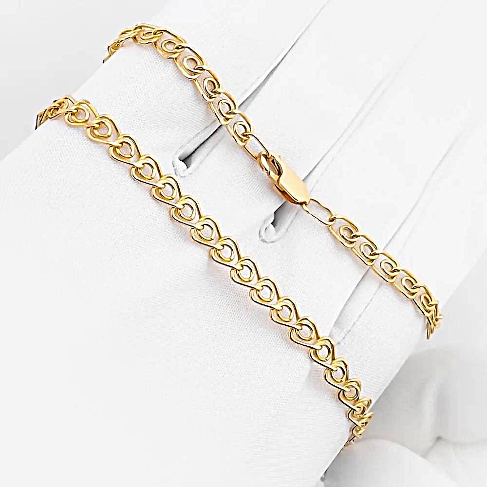 Цепь лав из красного золота 375 пробы 1