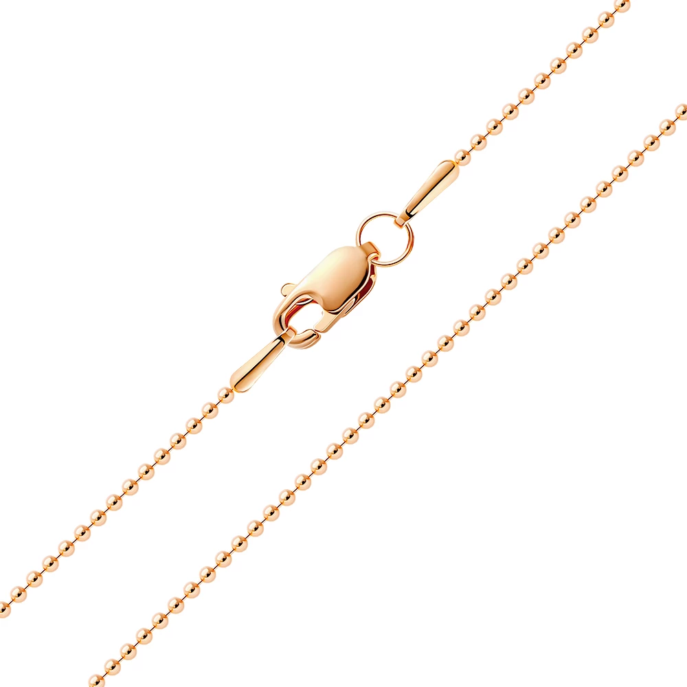 Цепь перлина из красного золота 585 пробы 1