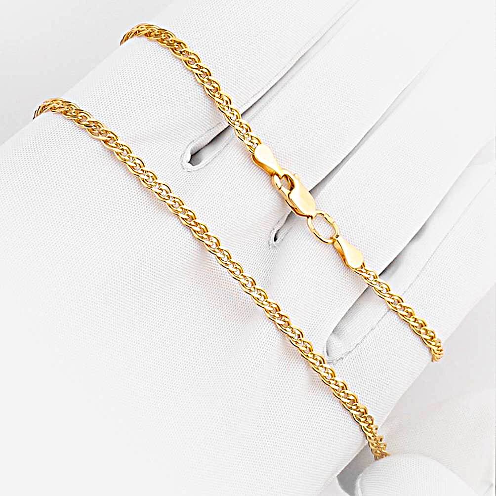 Цепь нонна из красного золота 375 пробы 1