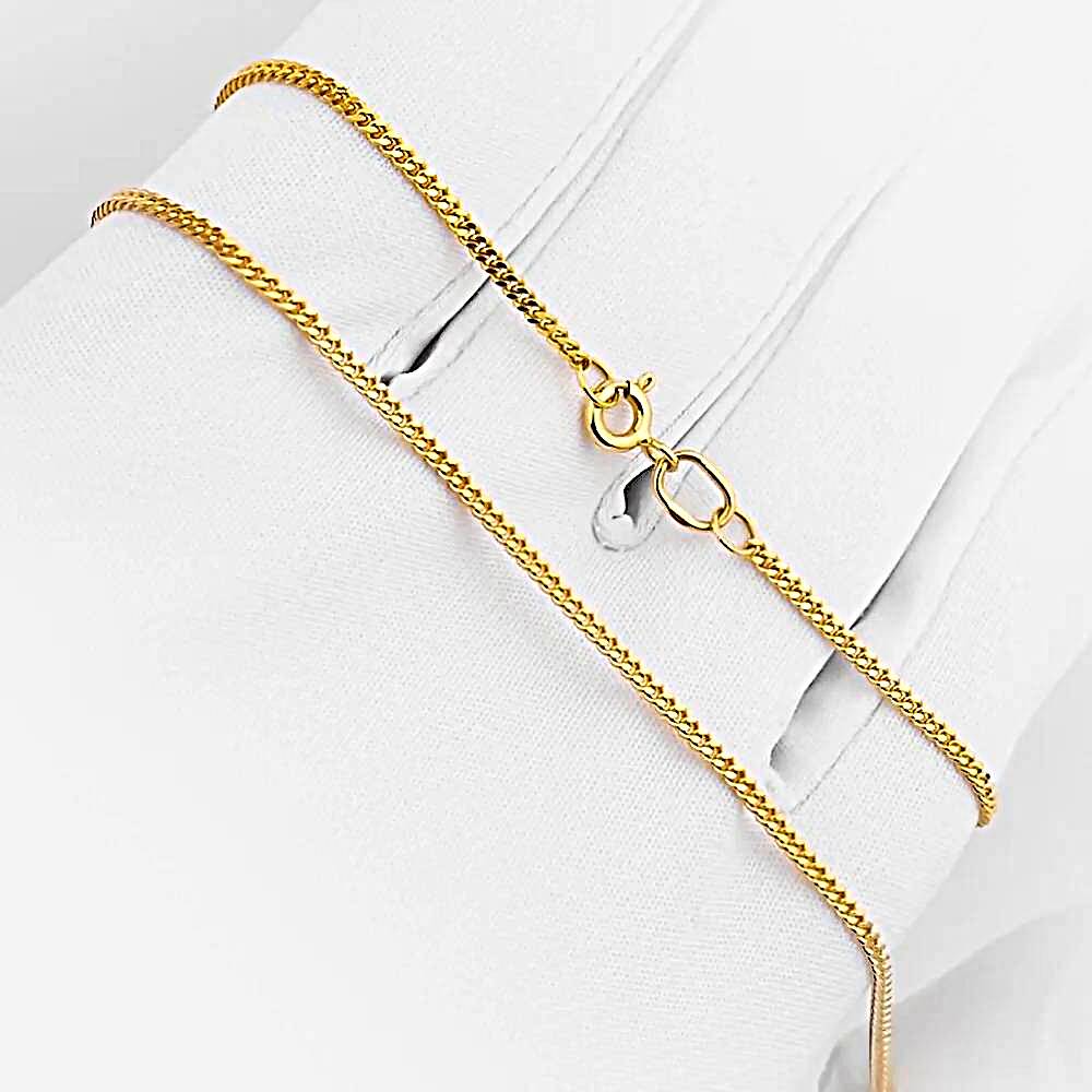 Цепь панцирь из красного золота 375 пробы