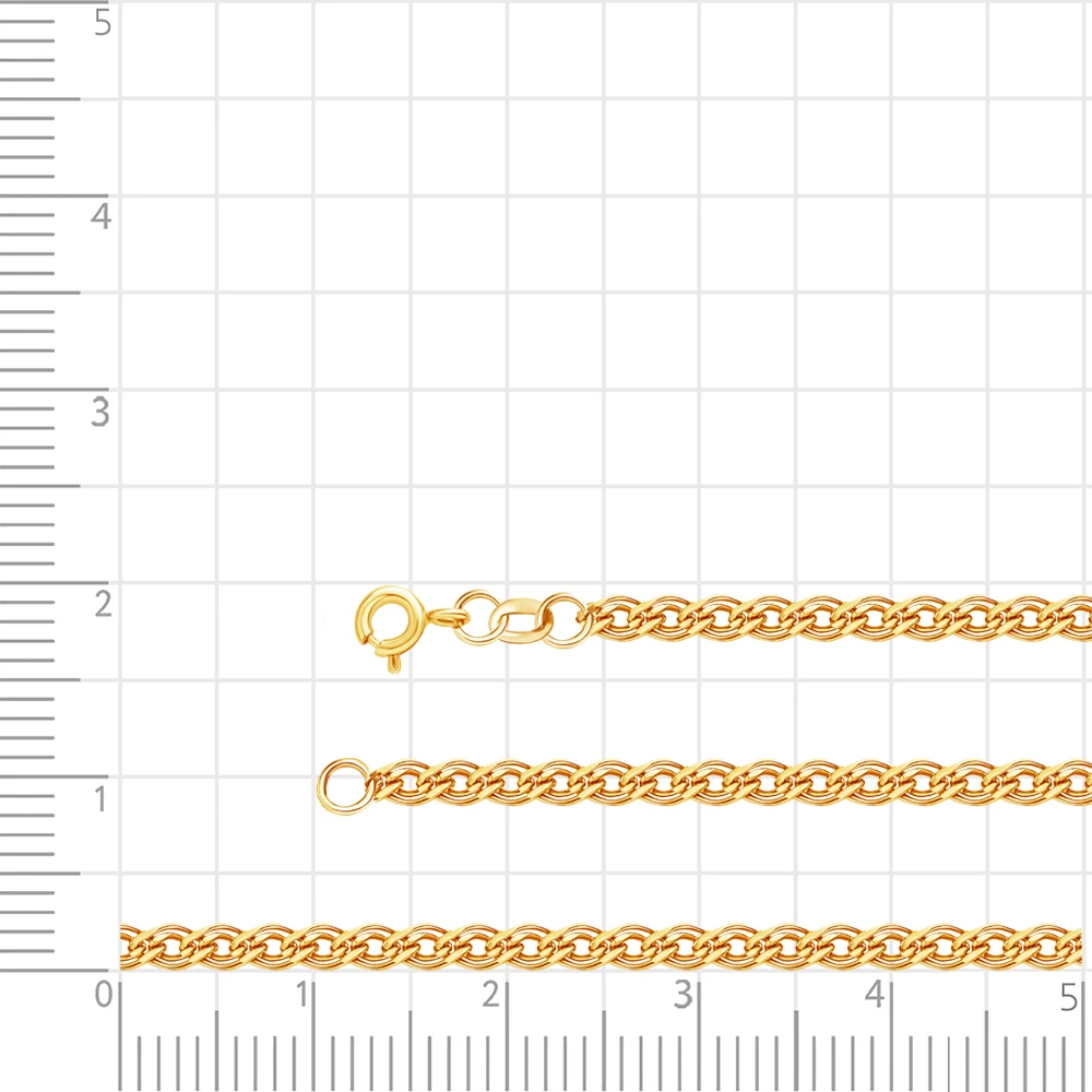 Цепь нонна из красного золота 585 пробы 3