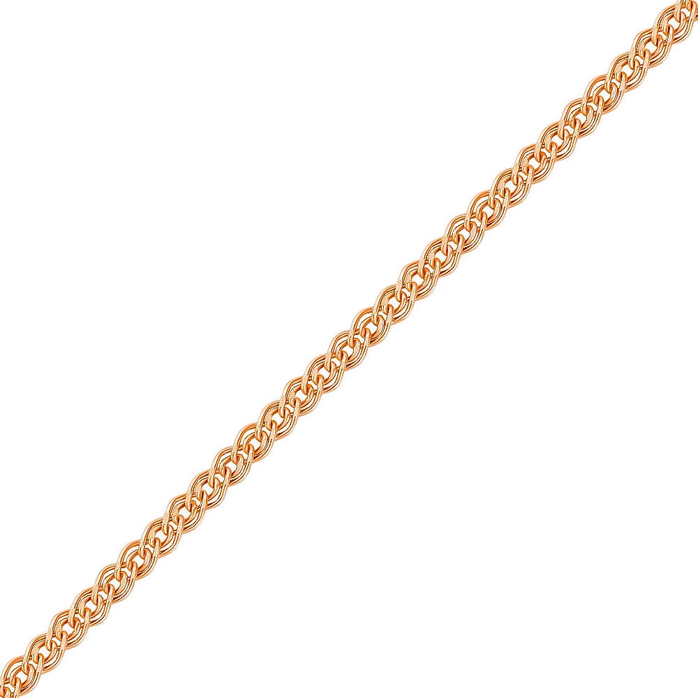 Цепь нонна из красного золота 585 пробы