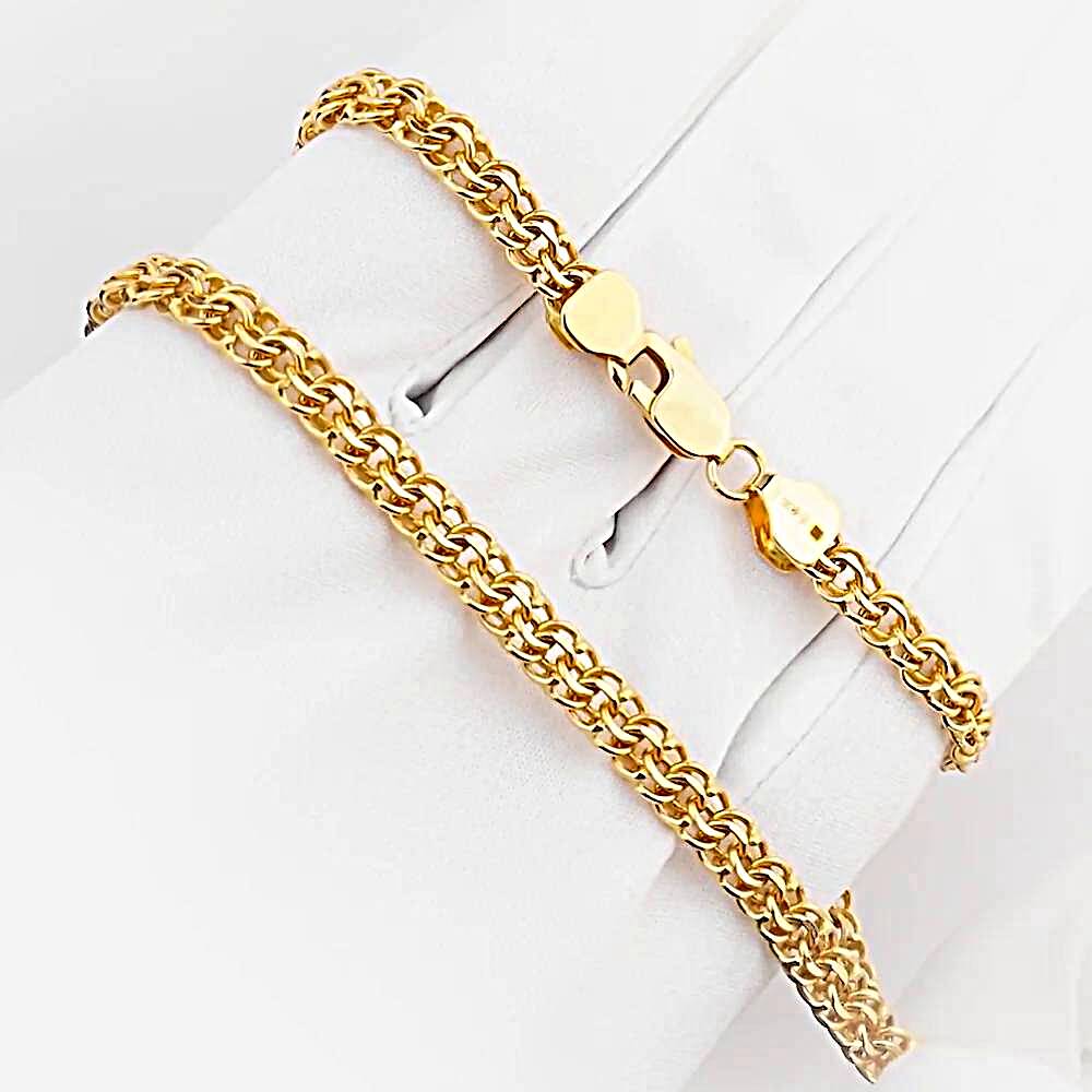 Цепь бисмарк из красного золота 585 пробы 1