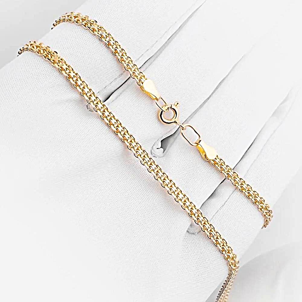 Цепь дорожка 2 из красного золота 585 пробы