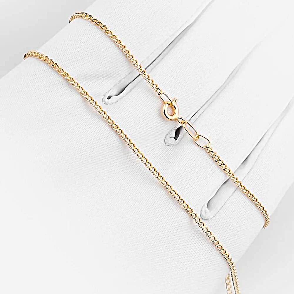 Цепь панцирь из красного золота 585 пробы 1