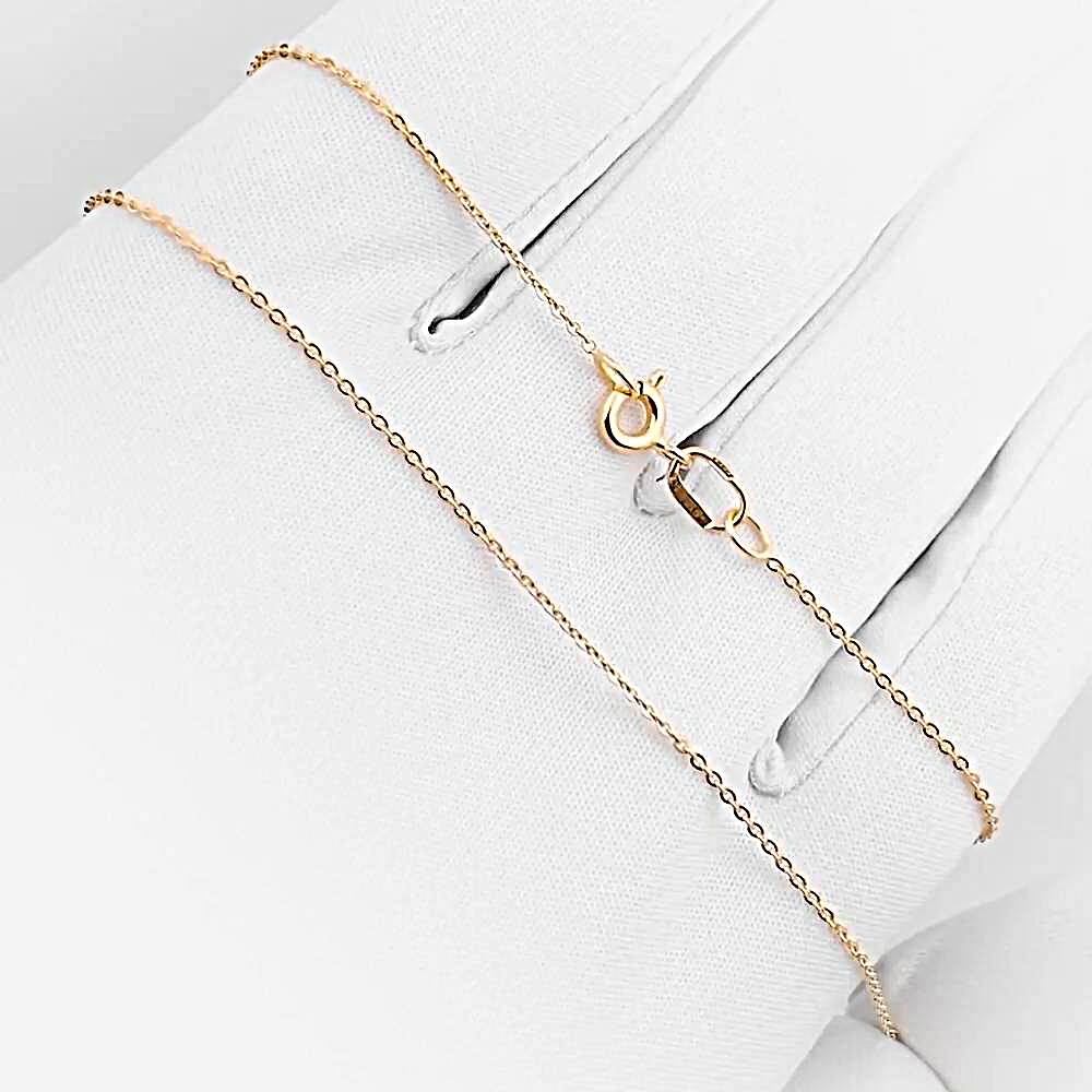 Цепь якорь плоский из красного золота 585 пробы