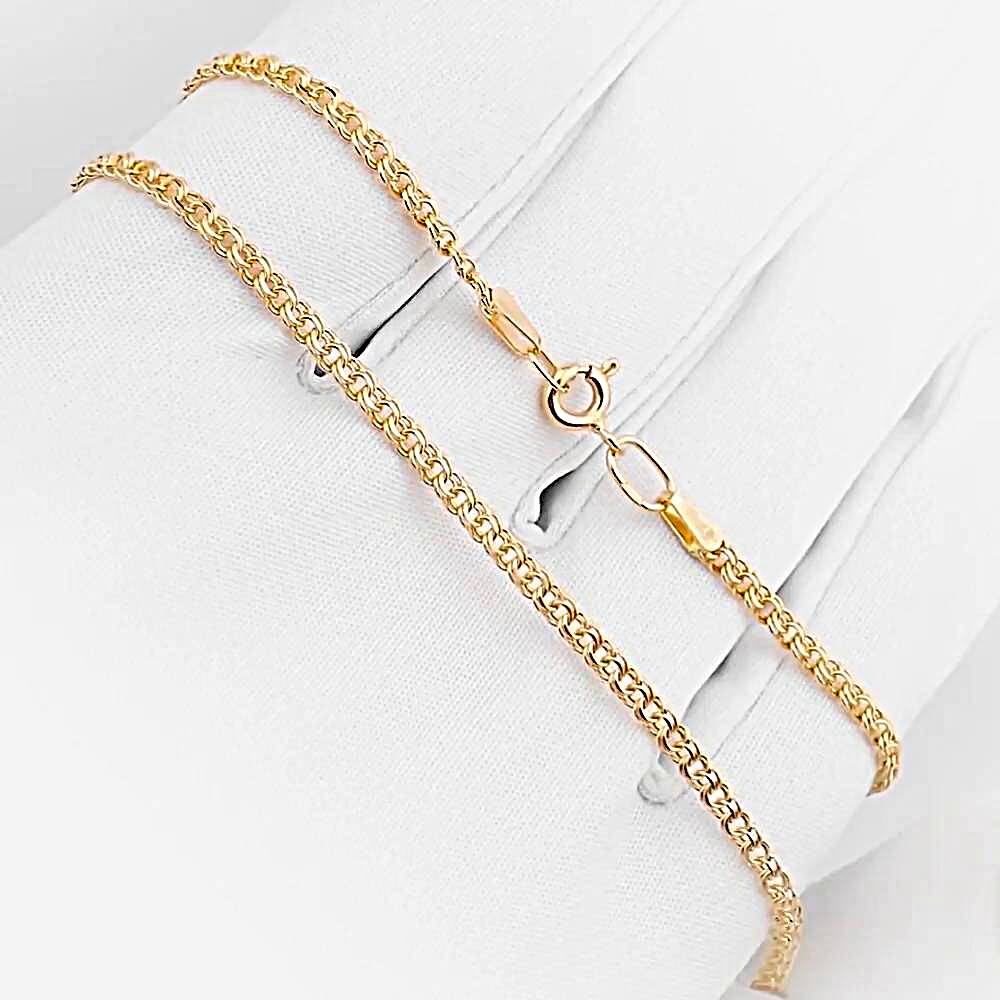 Цепь бисмарк из красного золота 585 пробы 1