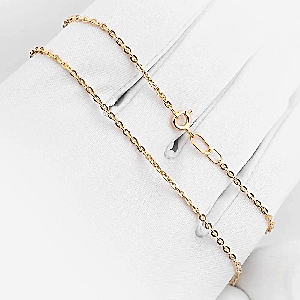 Цепь якорь плоский из красного золота 585 пробы