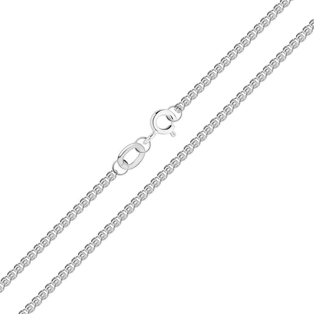 Цепь лав из белого золота 585 пробы