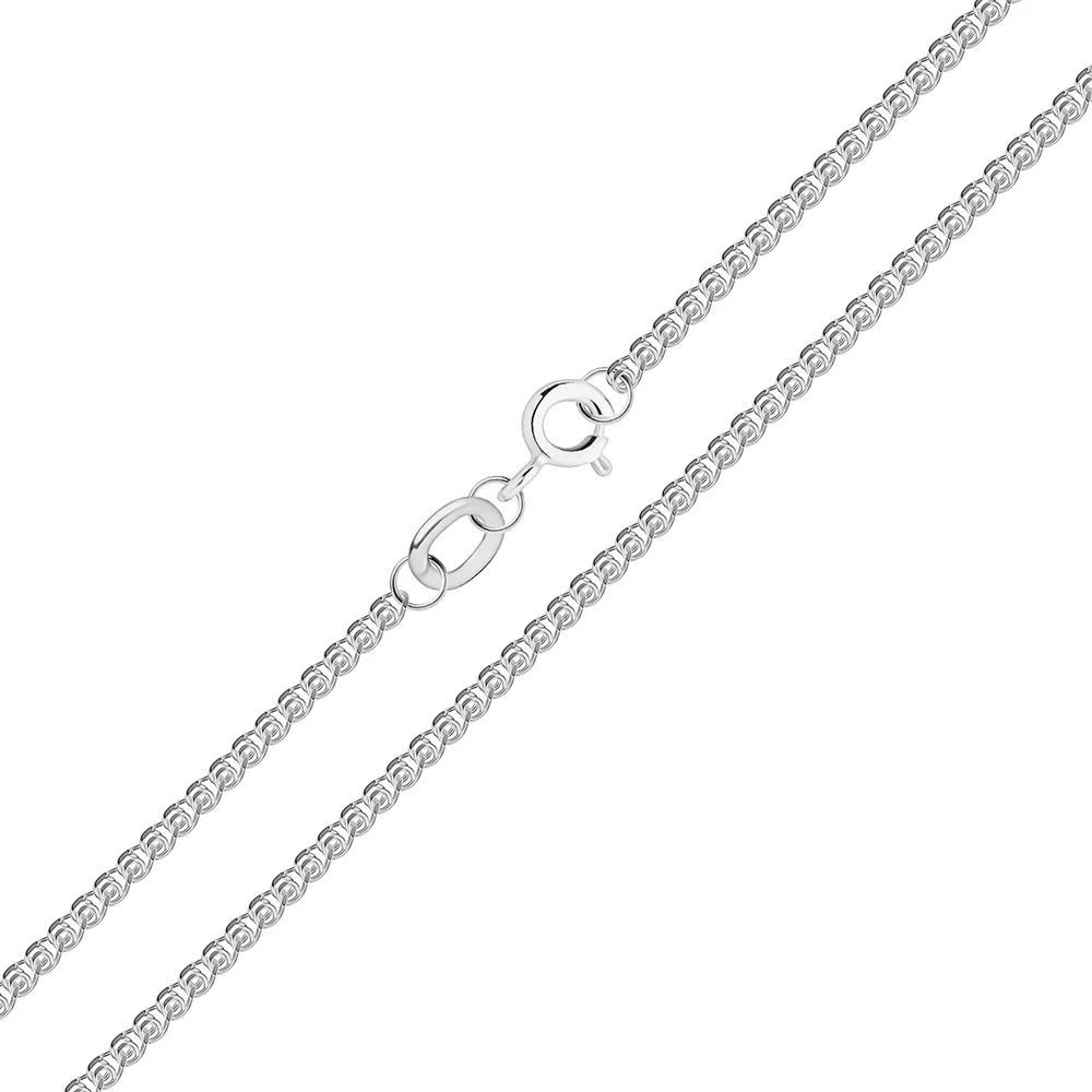 Цепь лав из белого золота 585 пробы