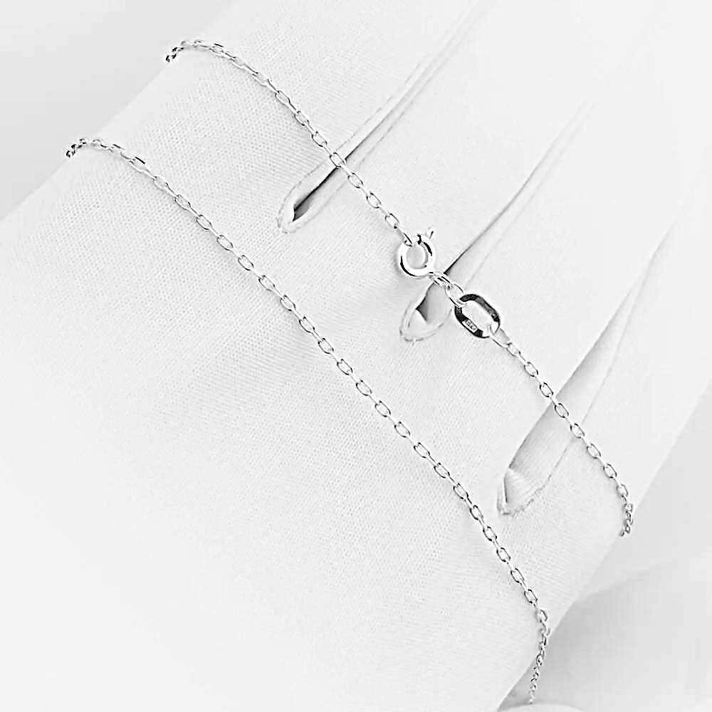 Цепь якорь из белого золота 585 пробы 1