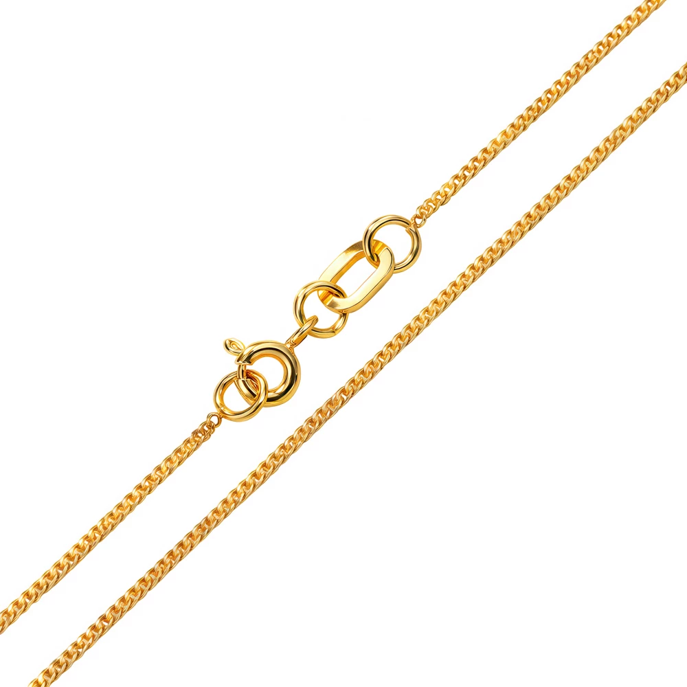 Цепь панцирь из красного золота 375 пробы