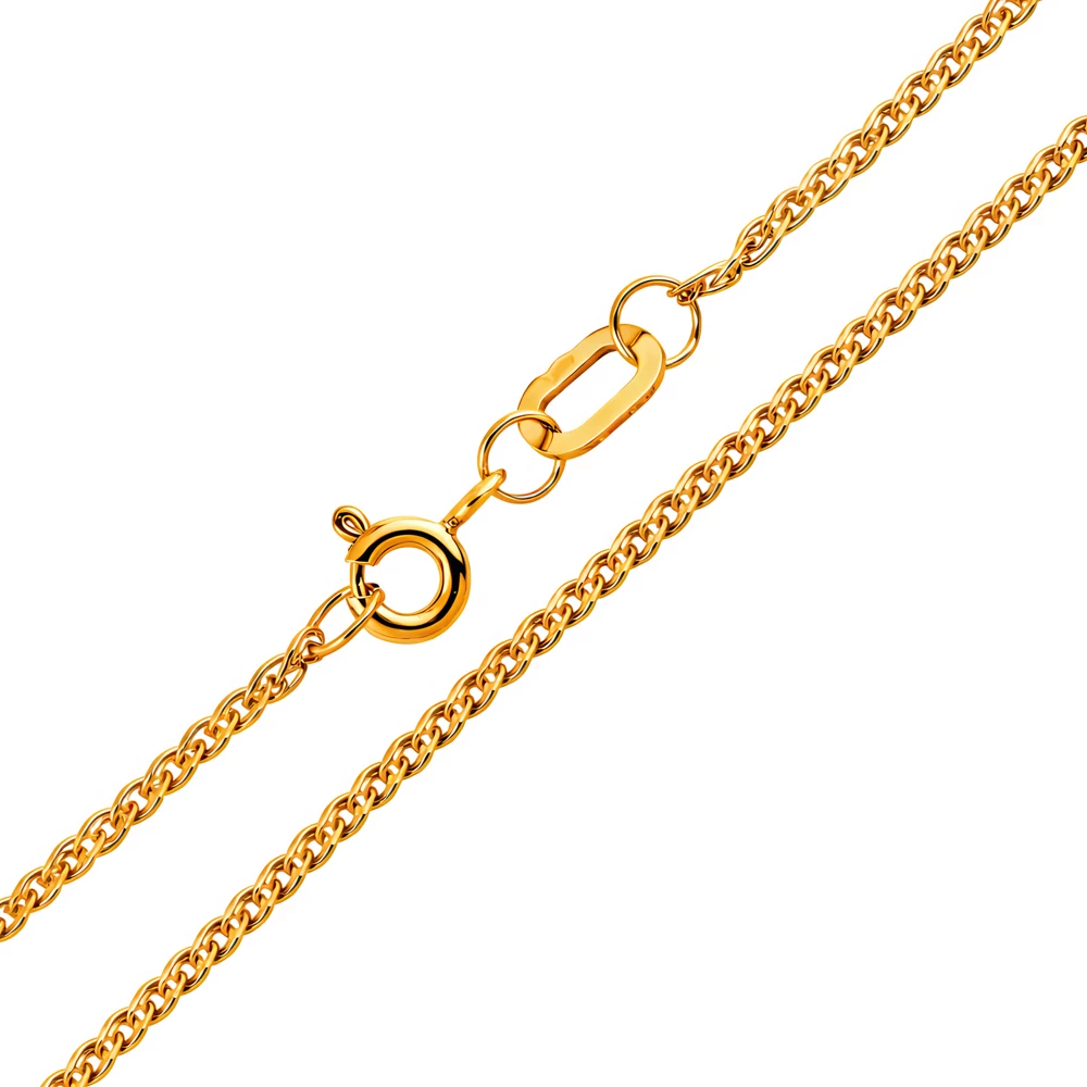 Цепь нонна из красного золота 375 пробы