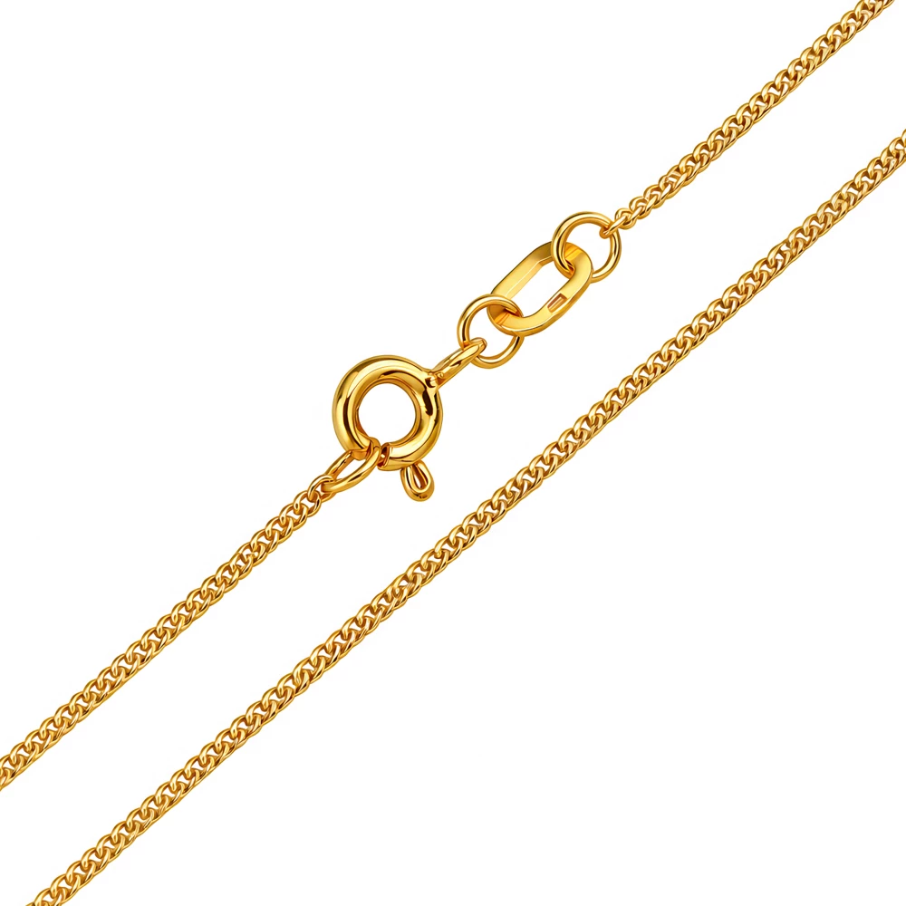 Цепь панцирь из красного золота 375 пробы