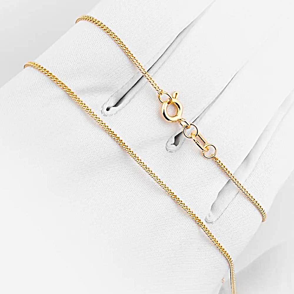 Цепь панцирь из красного золота 375 пробы