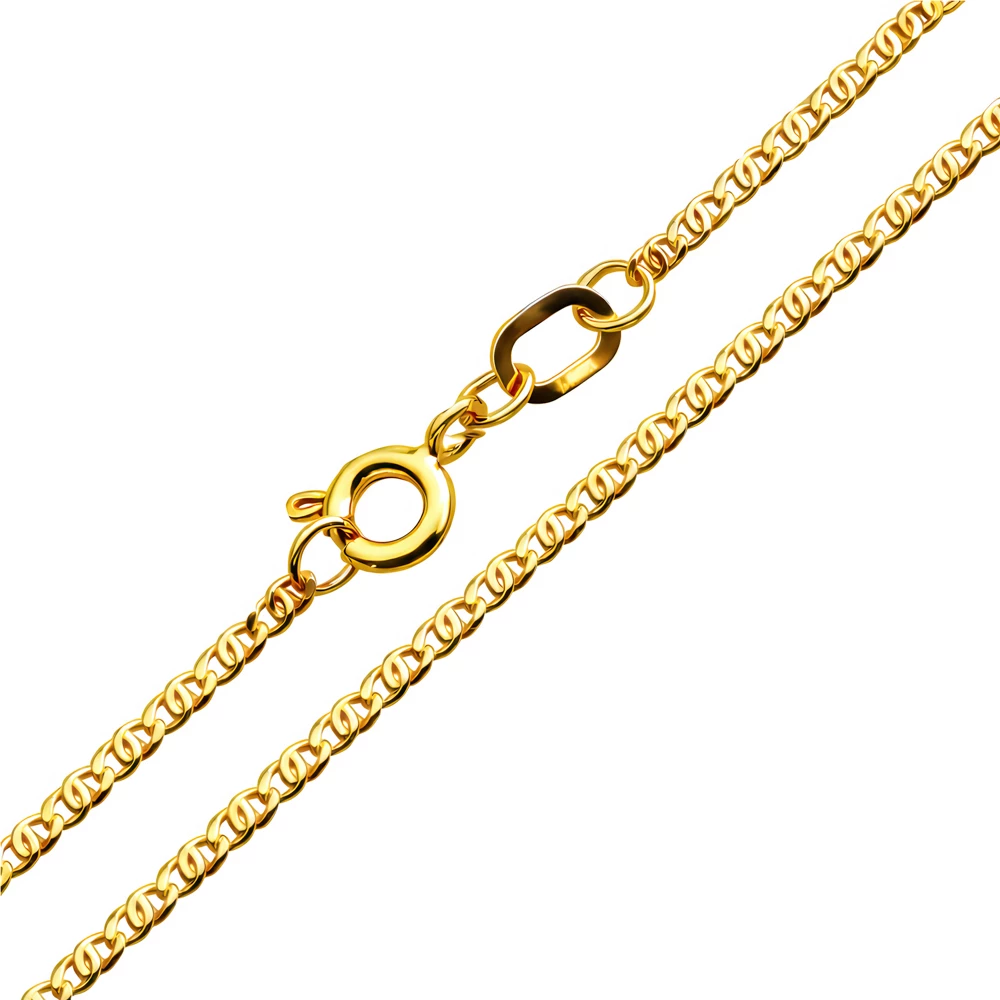 Цепь глаз пантеры из красного золота 375 пробы