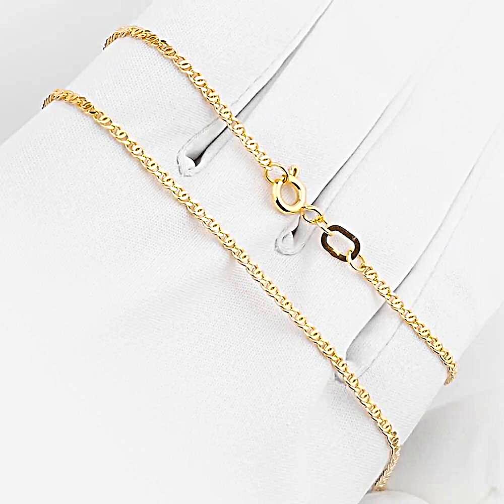 Цепь глаз пантеры из красного золота 375 пробы